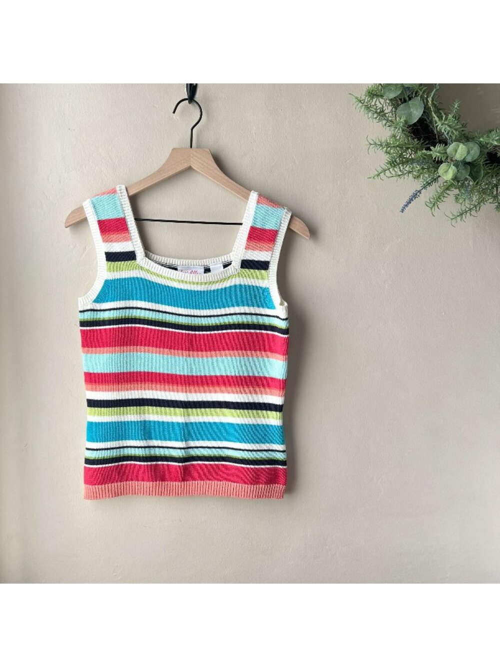 Vintage Striped Knit Top